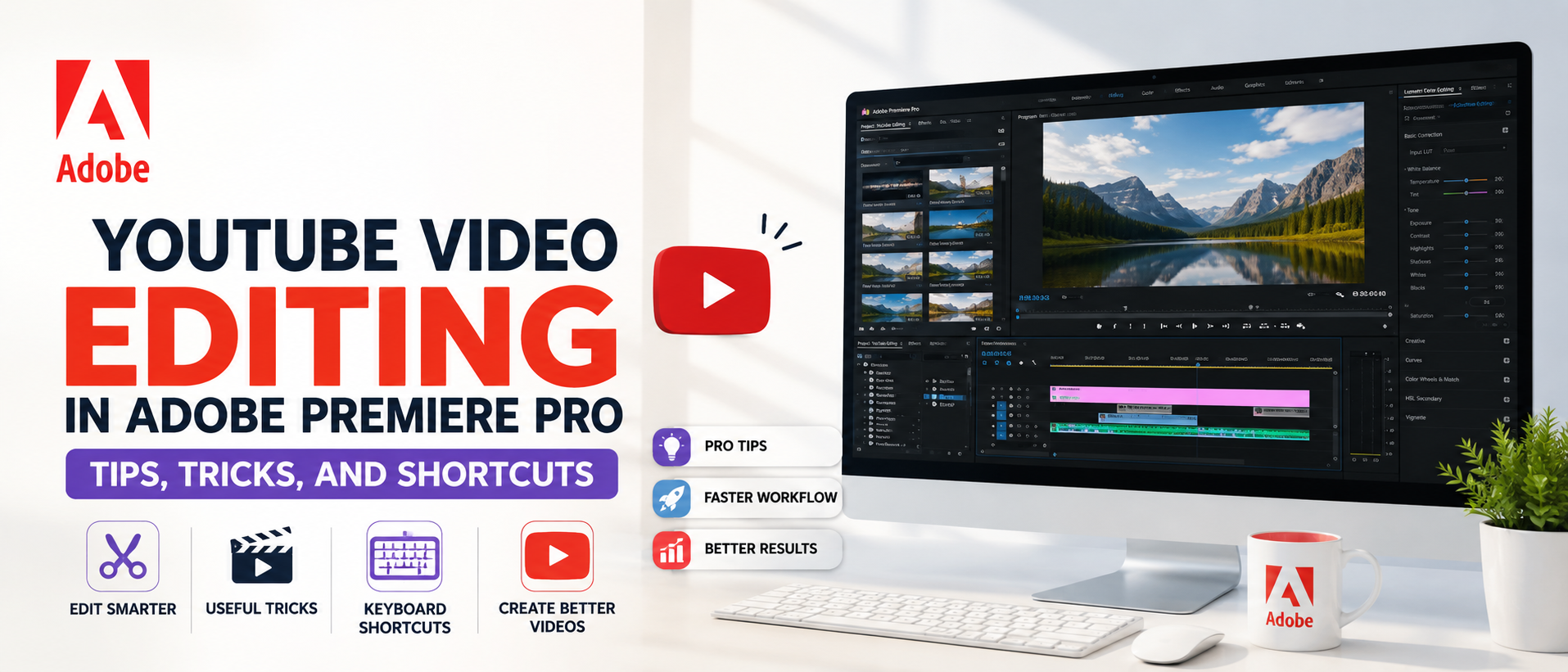 YouTube Video Editing in Adobe Premiere Pro: Tips, Tricks, and Shortcuts